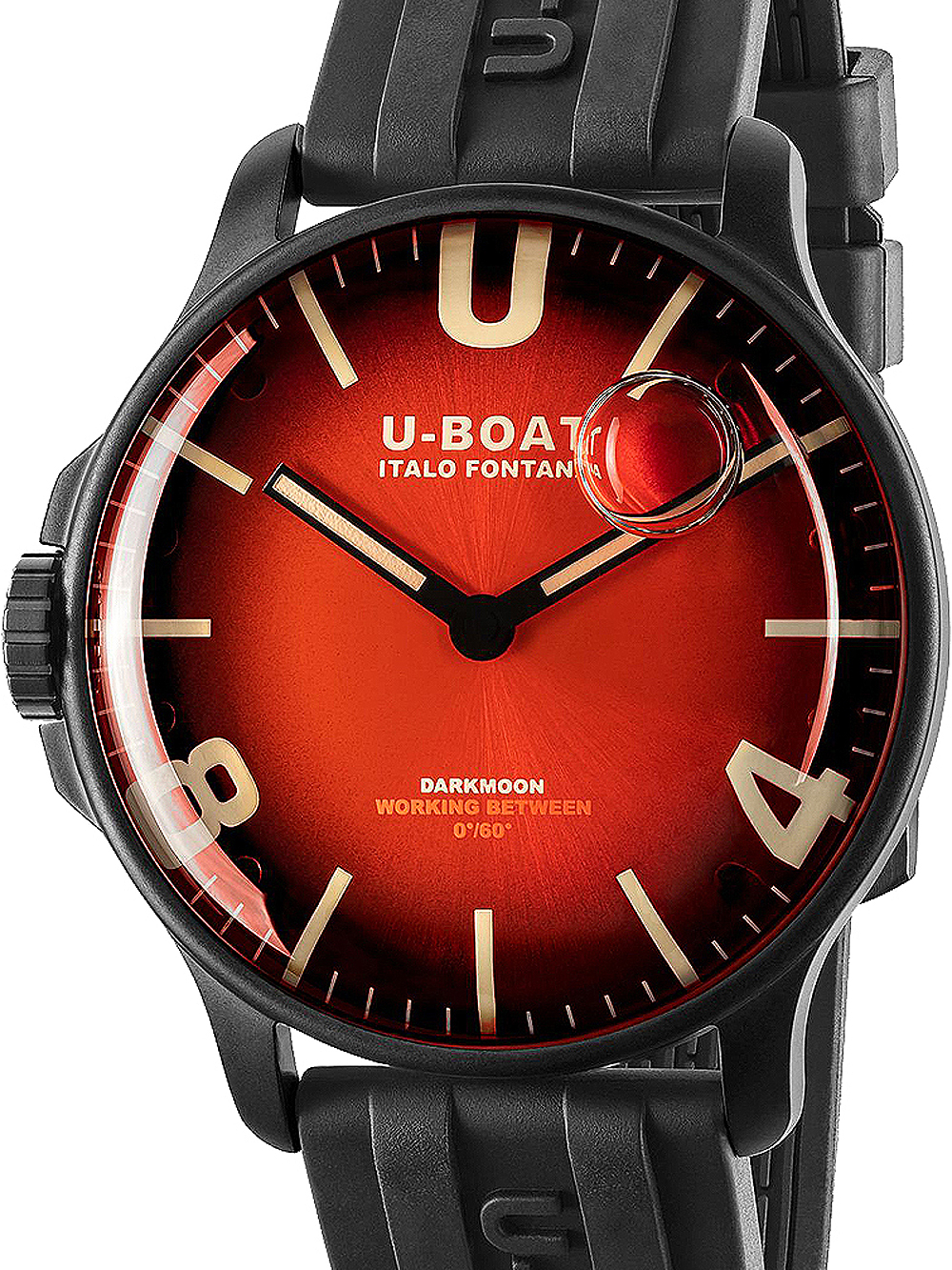 Pánské hodinky U-Boat 8697/B Darkmoon Red IPB Soleil