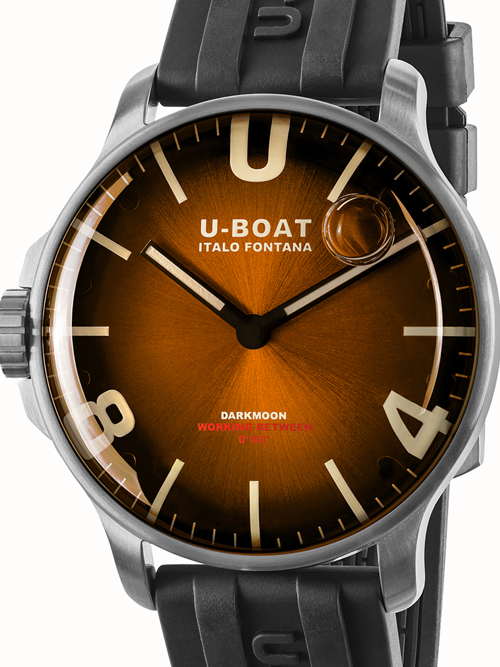 Pánské hodinky U-Boat 8703/B Darkmoon Brown SS Soleil