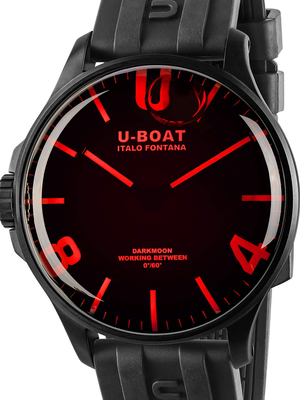 Pánské hodinky U-Boat 8466/B Darkmoon Red IPB