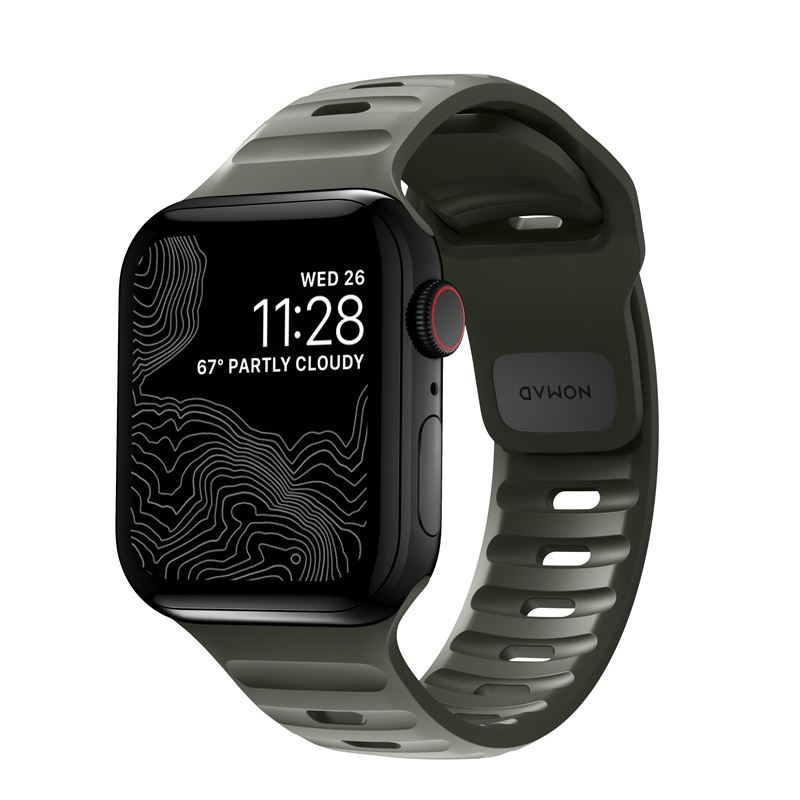 Nomad Sport Strap M/L, green - Apple Watch Ultra 2/1 (49mm) 9/8/7 (45mm)/6/SE/5/4 (44mm)/3/2/1(42mm)