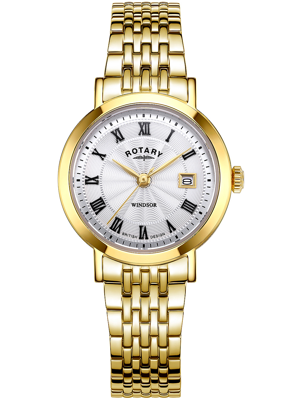 Dámské hodinky Rotary LB05423/01 Windsor Ladies Watch 27mm 5ATM