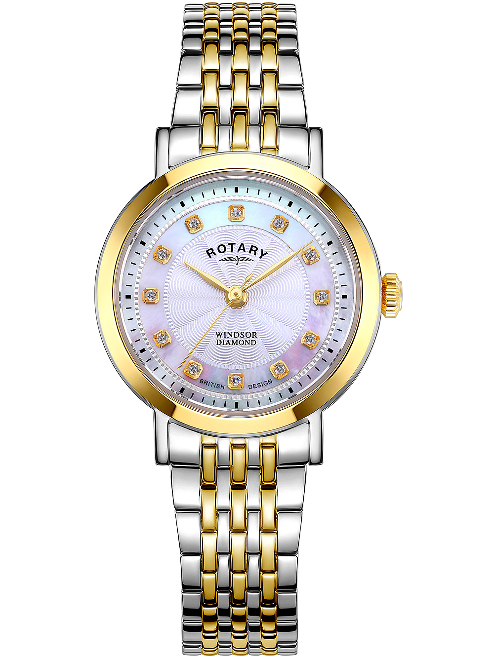 Dámské hodinky Rotary LB05421/41/D Windsor Ladies Watch 27mm 5ATM