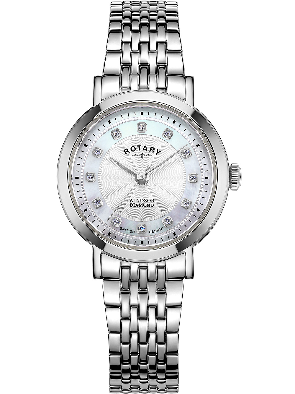 Dámské hodinky Rotary LB05420/41/D Windsor Ladies Watch 27mm 5ATM