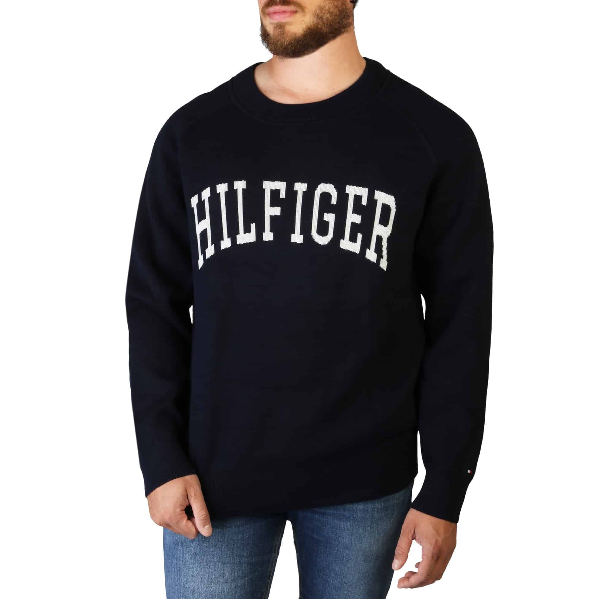 Pánský svetr Tommy Hilfiger MW0MW25353 Barva: Modrá, Velikost: S