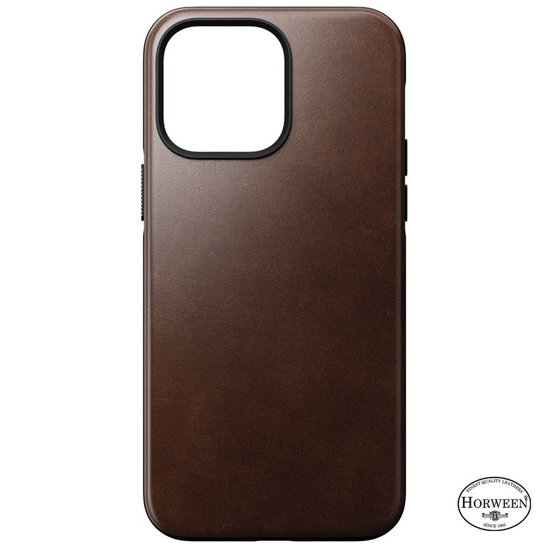Nomad Modern Leather MagSafe Case, brown - iPhone 14 Pro Max