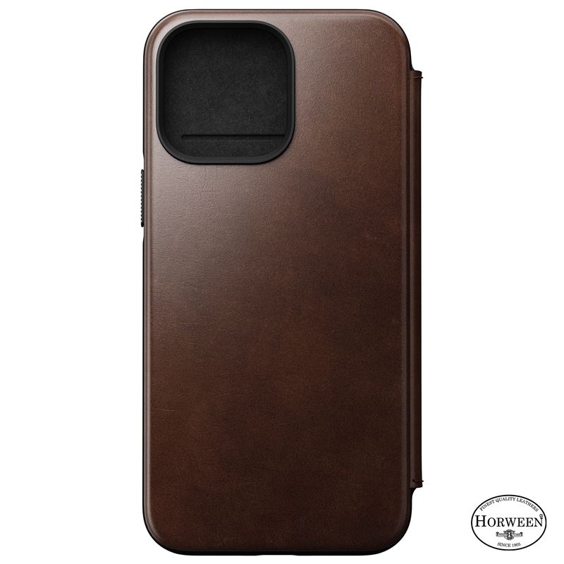 Nomad Leather MagSafe Folio, brown - iPhone 14 Pro Max