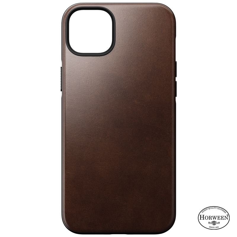 Nomad Modern Leather MagSafe Case, brown - iPhone 14 Plus