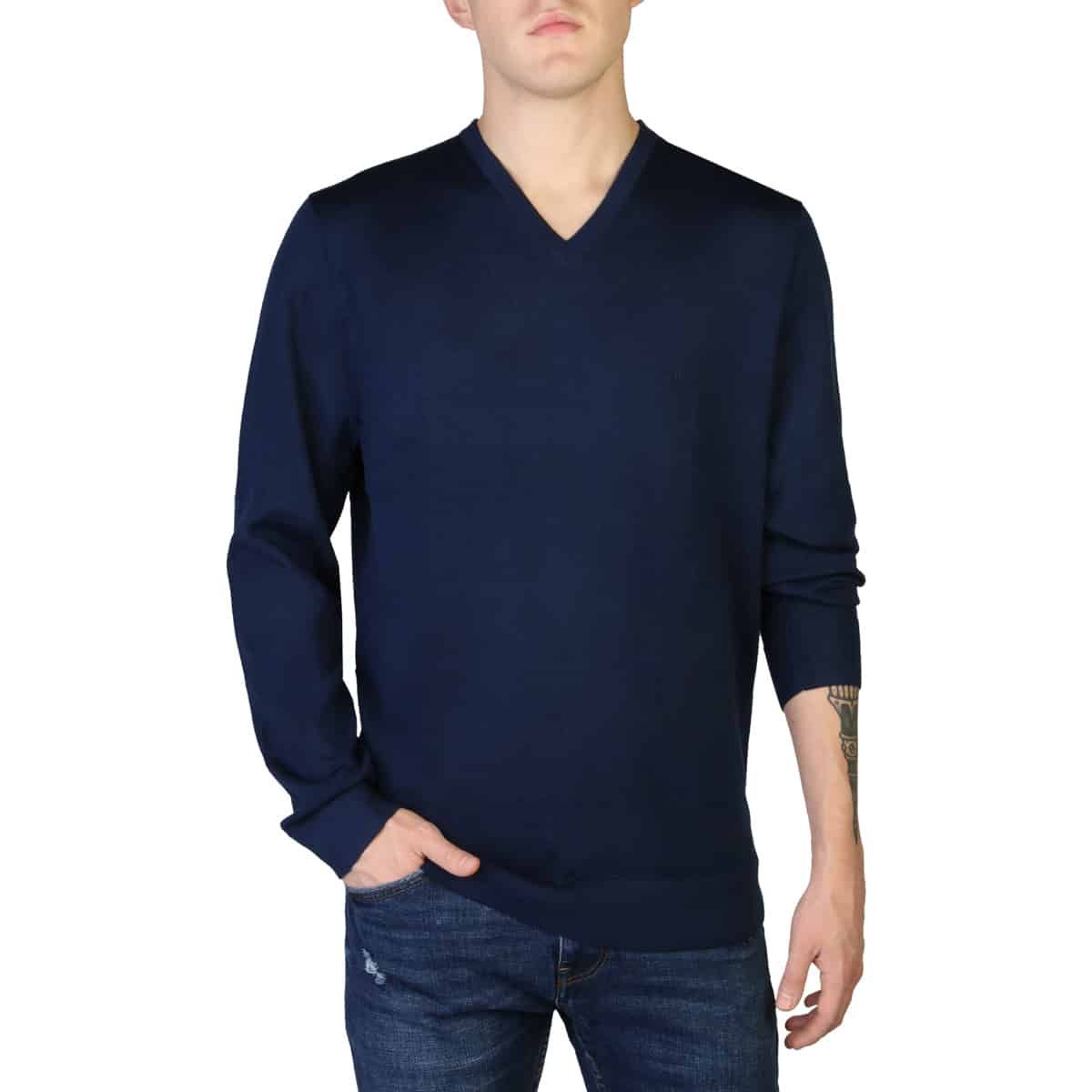 Pánský svetr Calvin Klein K10K110423 Barva: Modrá, Velikost: M