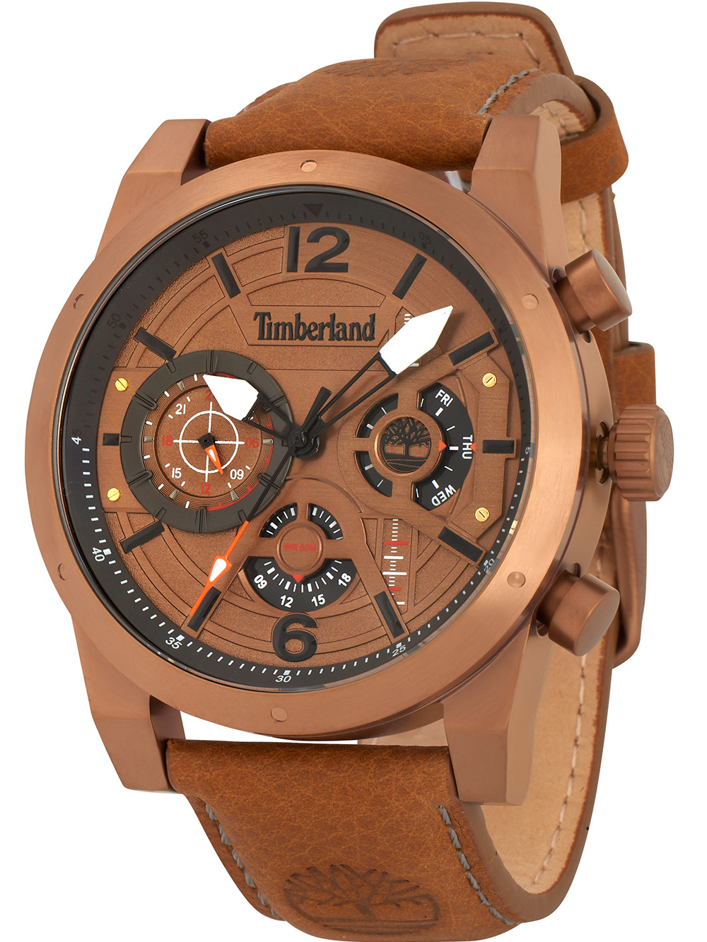 Pánské hodinky Timberland TDWGF2100002 Holyoke Men`s 46mm 5ATM