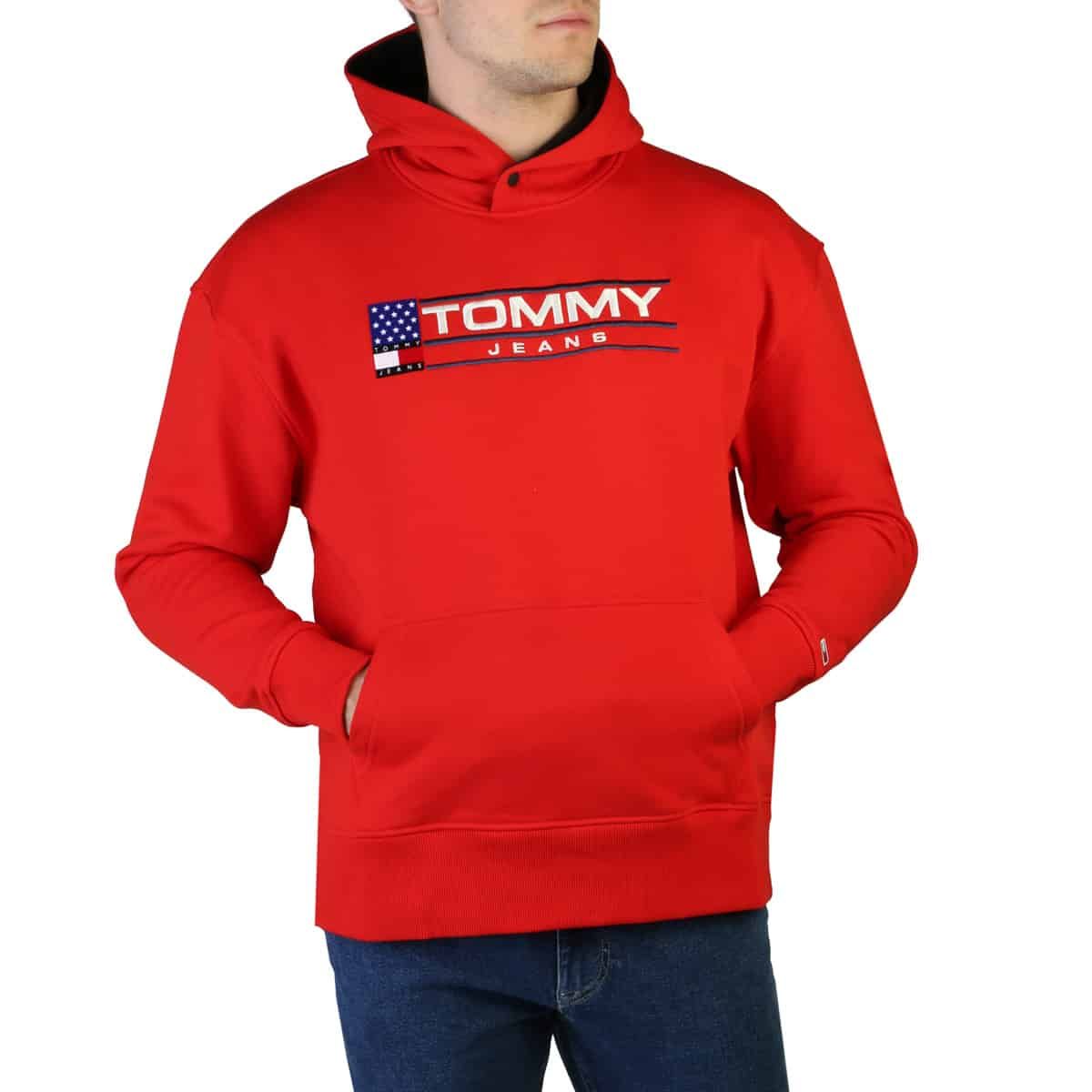 Pánská mikina Tommy Hilfiger DM0DM15685 Barva: červená, Velikost: L