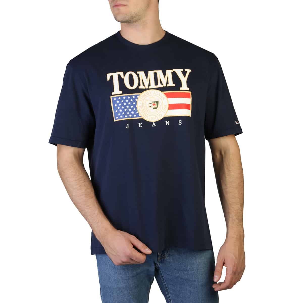 Pánské triko Tommy Hilfiger DM0DM15660 Barva: Modrá, Velikost: S