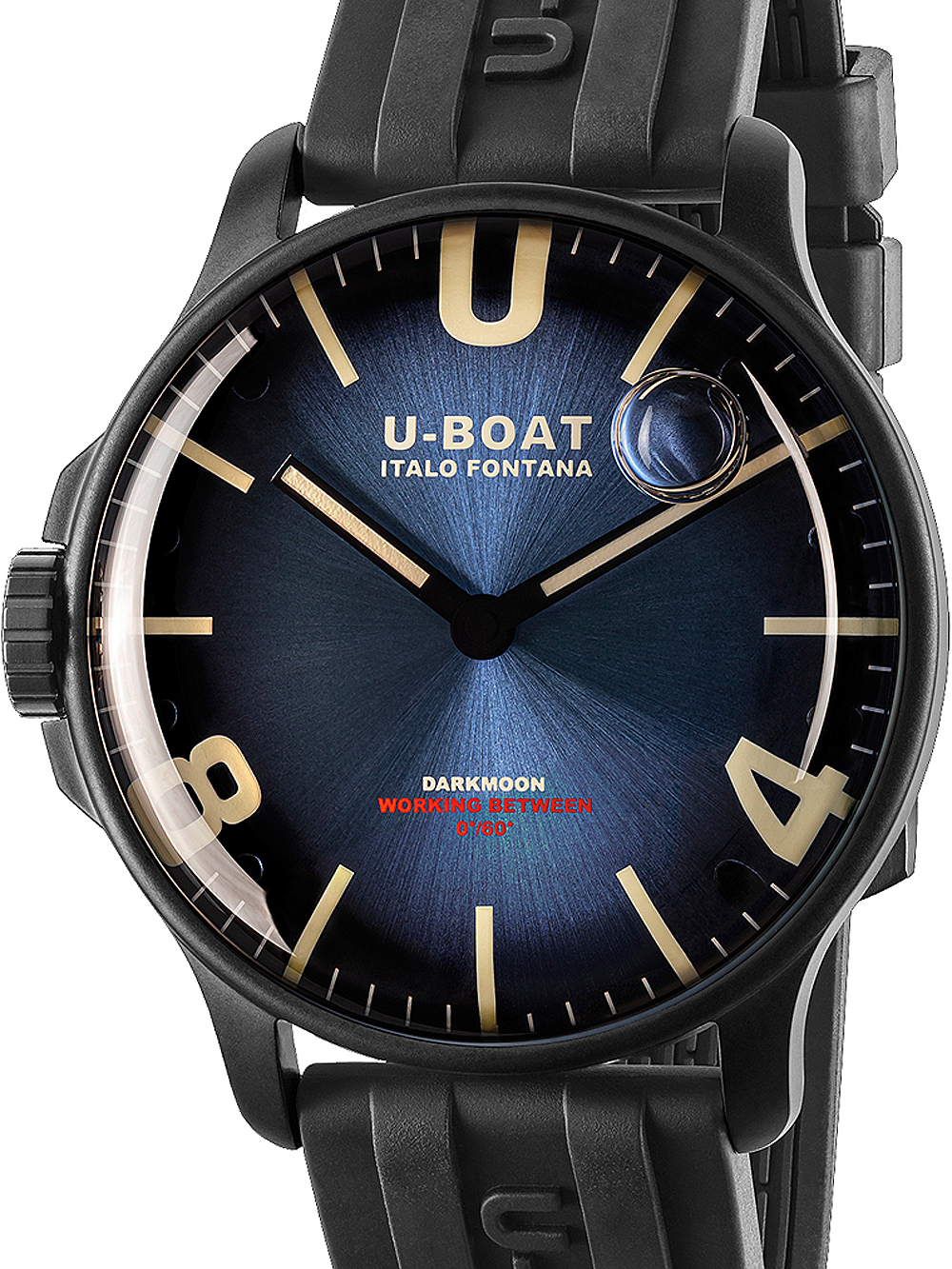 Pánské hodinky U-Boat 8700/B Darkmoon Blue IPB Soleil