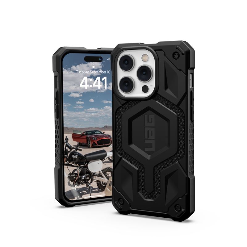 UAG Monarch Pro Kevlar MagSafe, kevlar black - iPhone 14 Pro