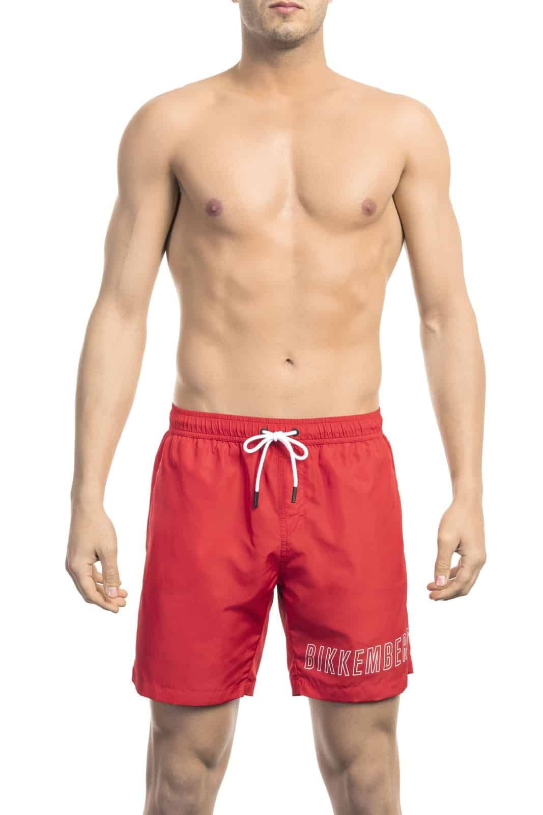 Bikkembergs Beachwear BKK1MBM01 Barva: červená, Velikost: XL