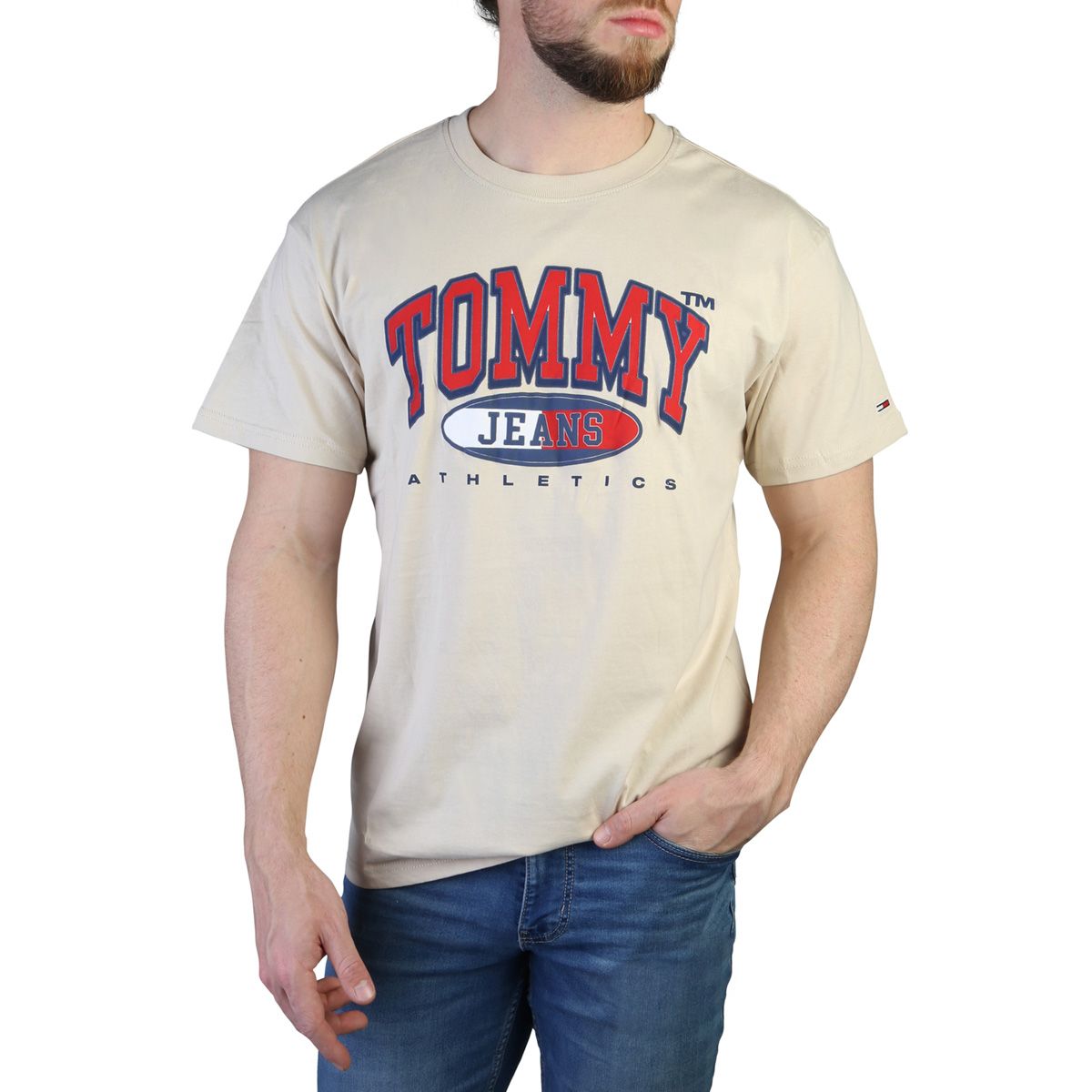 Pánské triko Tommy Hilfiger DM0DM16407 Barva: hnědá, Velikost: S