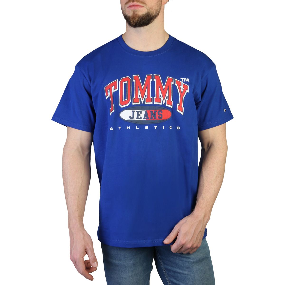 Pánské triko Tommy Hilfiger DM0DM16407 Barva: Modrá, Velikost: S