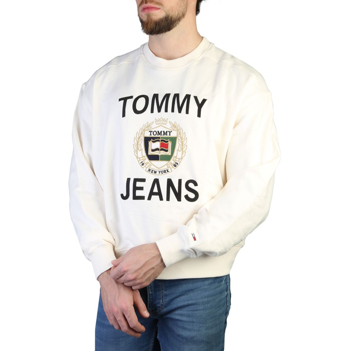 Pánská mikina Tommy Hilfiger DM0DM16376 Barva: bílá, Velikost: S