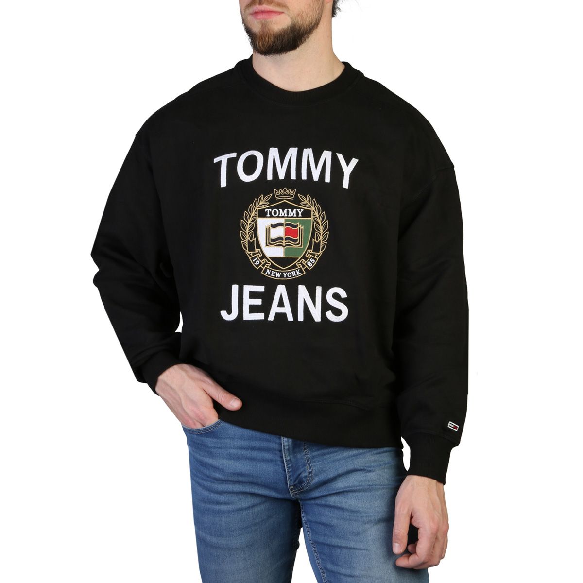 Pánská mikina Tommy Hilfiger DM0DM16376 Barva: černá, Velikost: XS