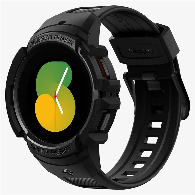 Spigen Rugged Armor Pro, black - Samsung Galaxy Watch5/4 44mm