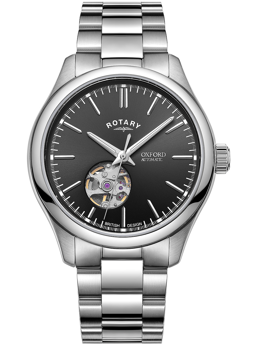 Pánské hodinky Rotary GB05095/04 Oxford Automatic Mens Watch 40mm 5ATM