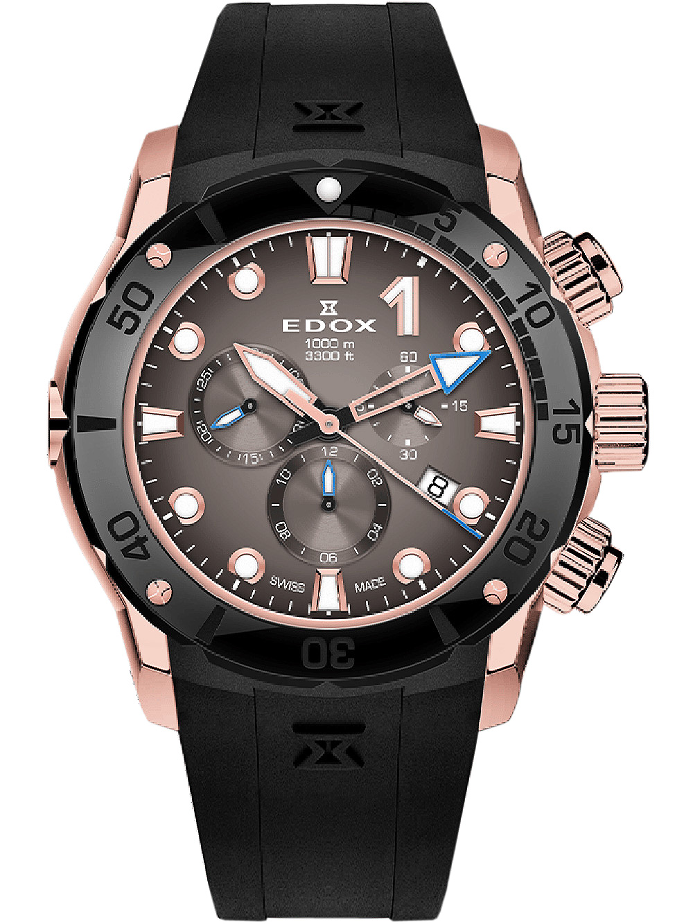 Pánské hodinky Edox 10242-TINRCA-BRDR CO-1