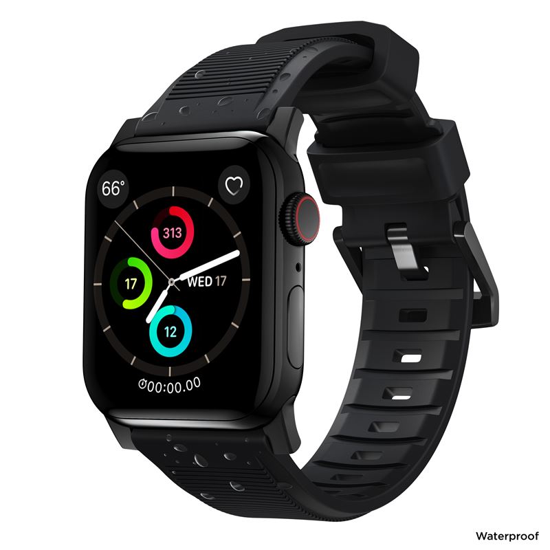 Nomad Rugged Strap, black hardware - Apple Watch Ultra 2/1 49mm 9/8/7 45mm/6/SE/5/4 44mm/3/2/1 42mm