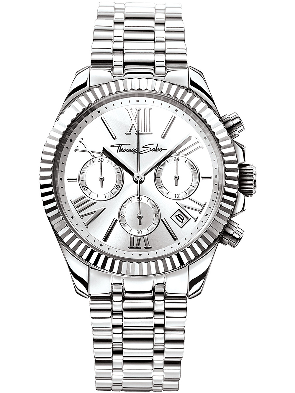 Dámské hodinky Thomas Sabo WA0253-201-201 Divine Chronograph Ladies Watch 38mm 10ATM