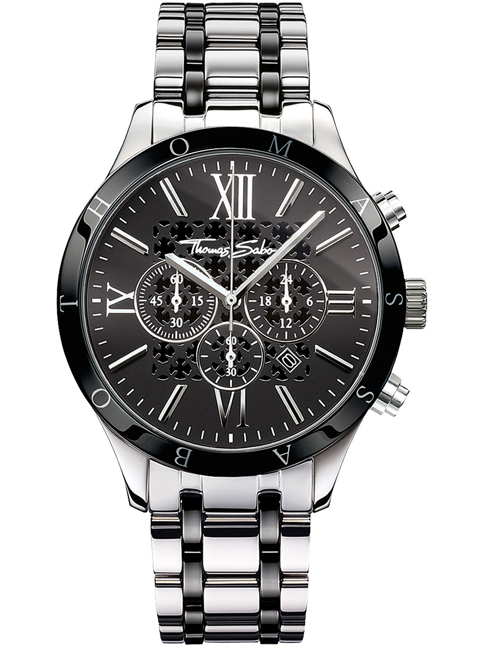 Pánské hodinky Thomas Sabo WA0139-222-203 Rebel Urban Chronograph Mens Watch 43mm 5ATM