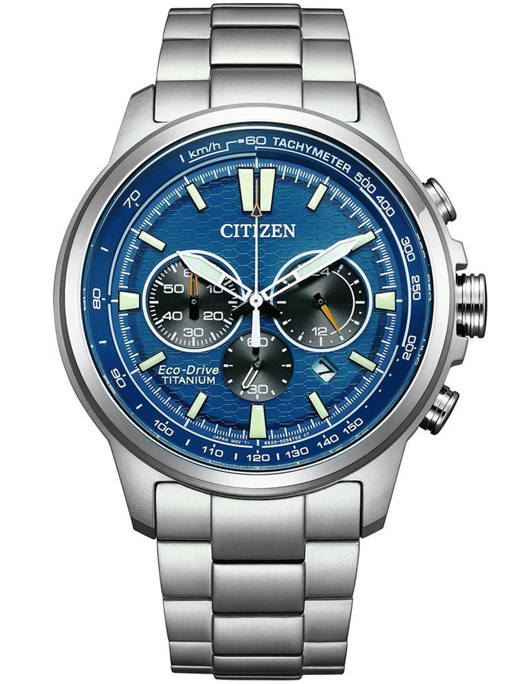 Pánské hodinky Citizen CA4570-88L Eco-Drive Titanium Chronograph Mens Watch 44mm 10ATM