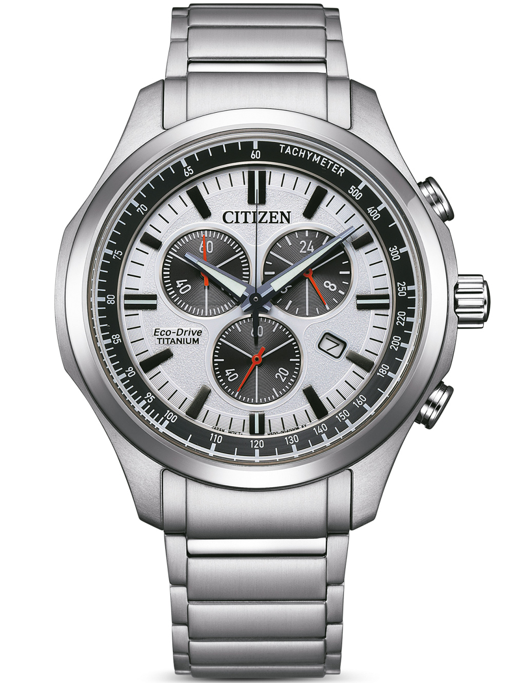 Pánské hodinky Citizen AT2530-85A Eco-Drive Titanium Chronograph Mens Watch 43mm 10ATM