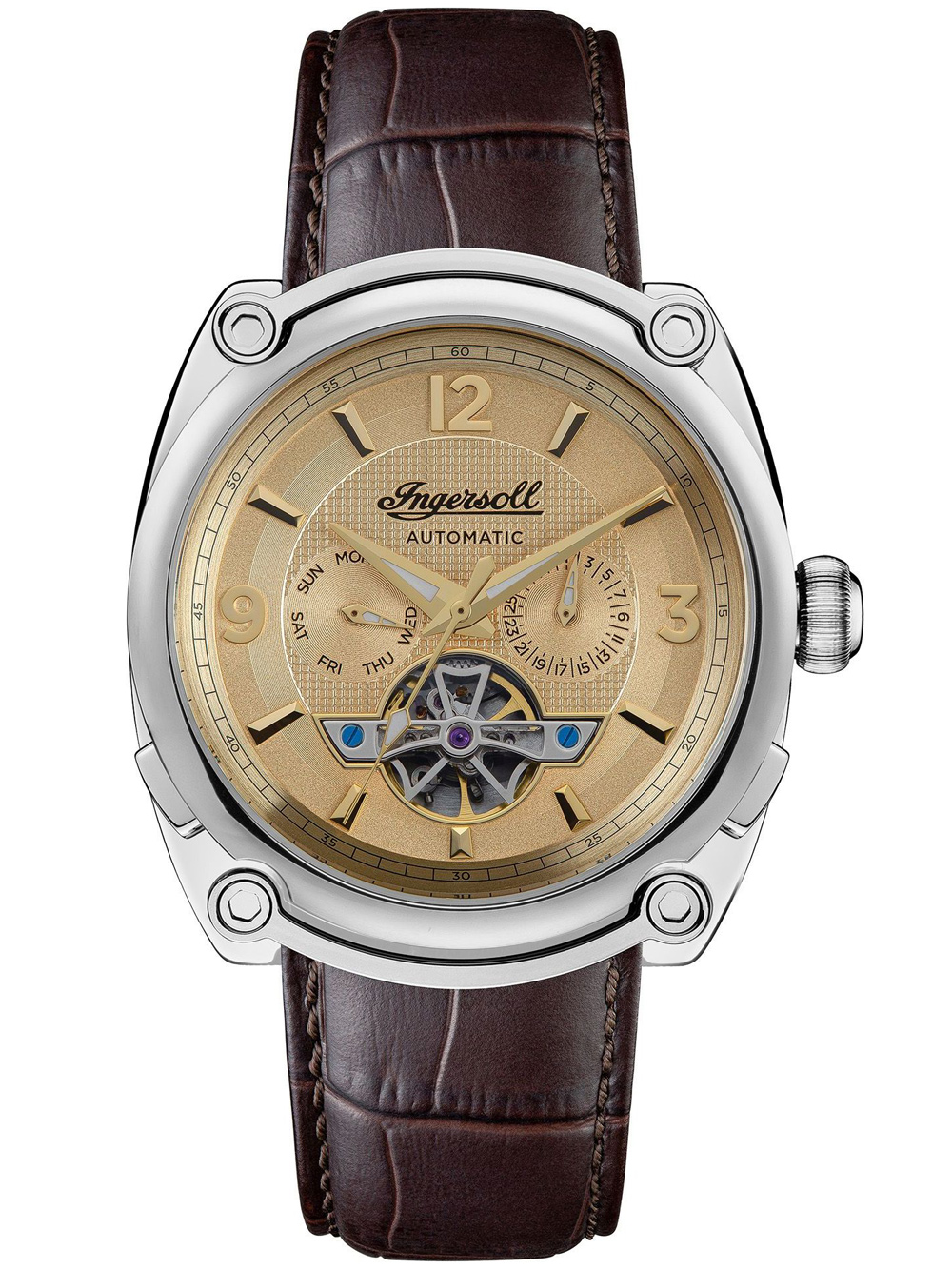 Pánské hodinky Ingersoll I01108 The Michigan Automatic Mens Watch 45mm 5ATM