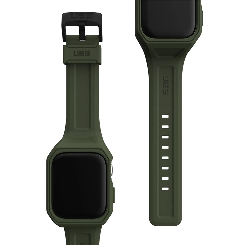 UAG Scout+ Strap & Case, olive - Apple Watch 9/8/7 45mm