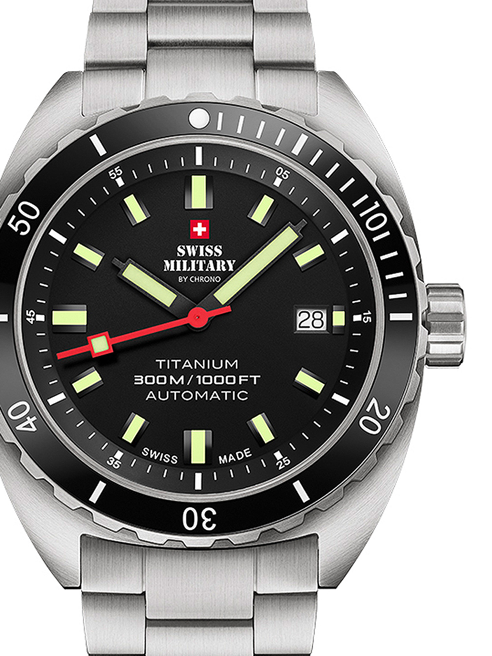 Pánské hodinky Swiss Military SMA34100.01 Diver Titanium