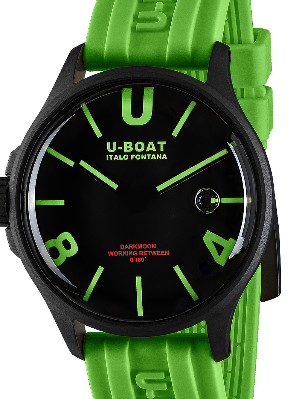 Pánské hodinky U-Boat 9534 Darkmoon Green IPB Mens Watch 44mm 5ATM