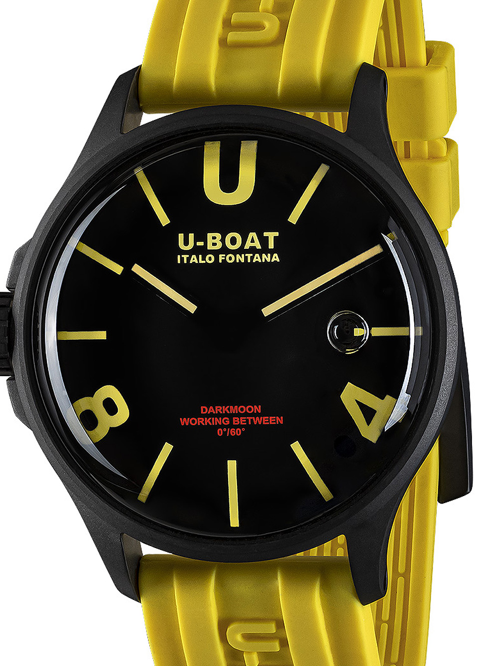 Pánské hodinky U-Boat 9522 Darkmoon Yellow IPB Mens Watch 44mm 5ATM