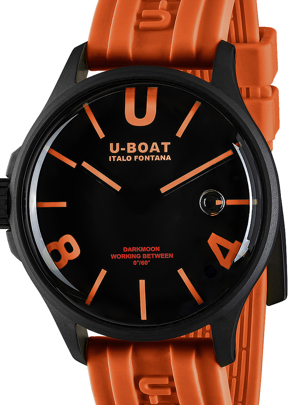 Pánské hodinky U-Boat 9538 Darkmoon Orange IPB Mens Watch 44mm 5ATM