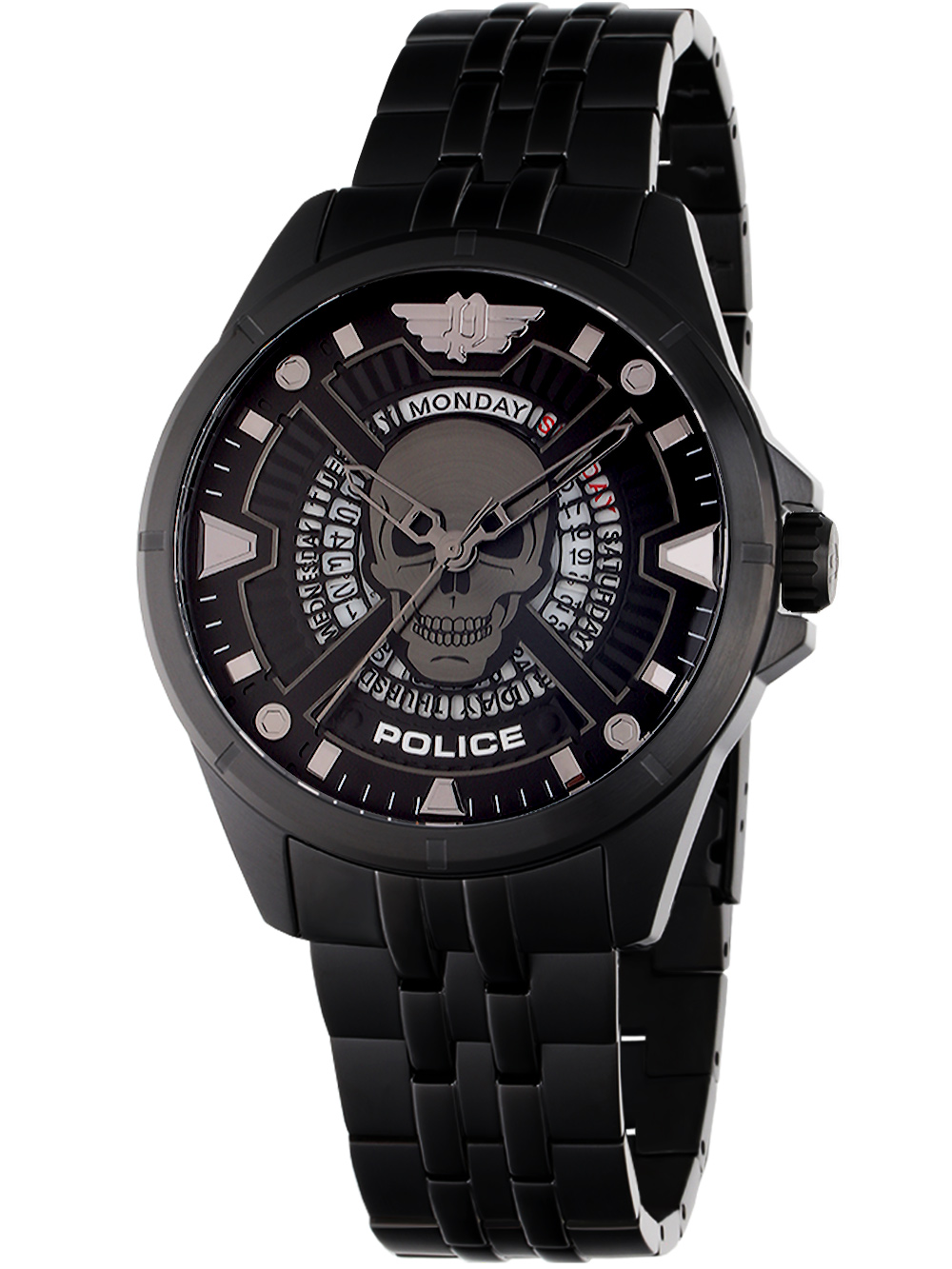 Pánské hodinky Police PEWJH0005402 Malawi Mens Watch 45mm 3ATM