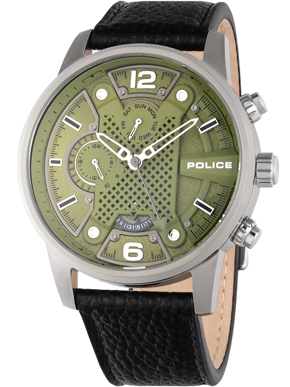 Pánské hodinky Police PEWJF2203305 Lanshu Mens Watch 48mm 3ATM