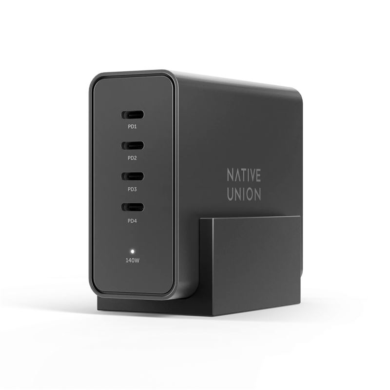 Native Union Fast GaN Charger PD 140W, black