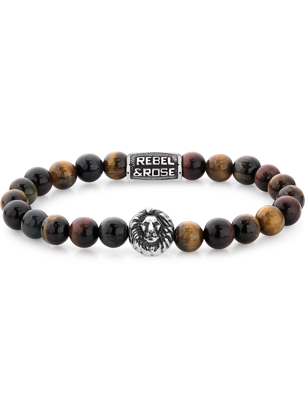 Rebel & Rose Bracelet Who's afraid of the Tiger RR-8L028-S-L+ mens