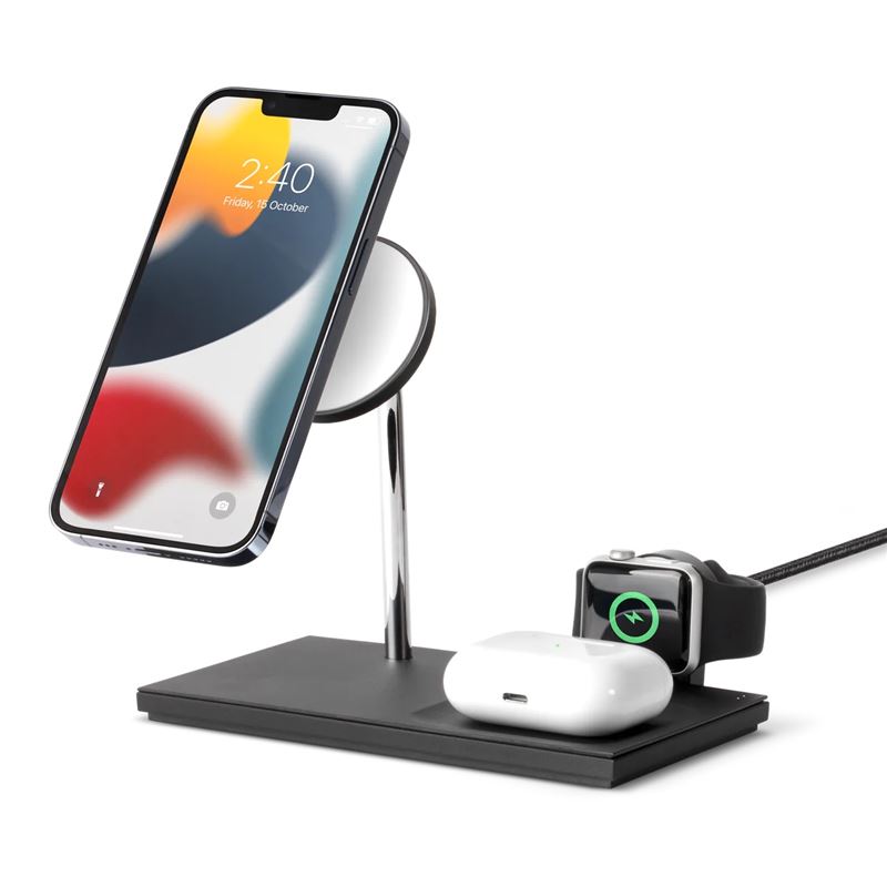 Native Union Snap Magnetic 3-1 Wireless Charger, black