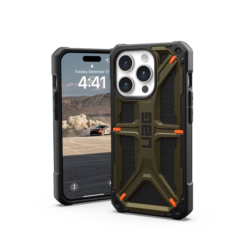 UAG Monarch, kevlar element green - iPhone 15 Pro