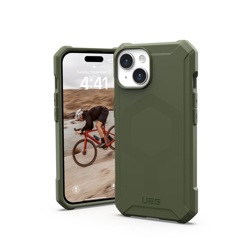 UAG Essential Armor MagSafe, olive drab - iPhone 15