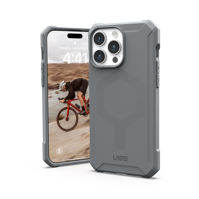 UAG Essential Armor MagSafe, silver - iPhone 15 Pro Max