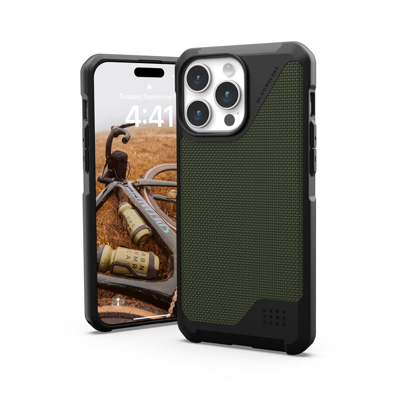 UAG Metropolis LT MagSafe, kevlar olive - iPhone 15 Pro Max