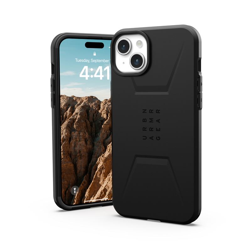 UAG Civilian MagSafe, black - iPhone 15 Plus