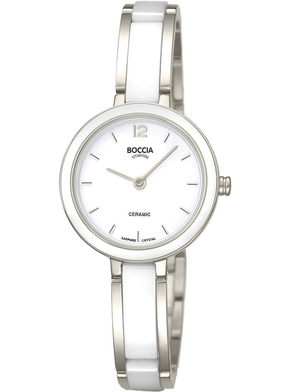 Dámské hodinky Boccia 3333-01 Ladies Watch Ceramic Titanium 29mm 5ATM