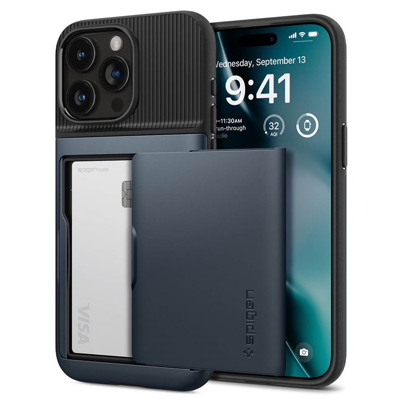 Spigen Slim Armor CS, metal slate - iPhone 15 Pro