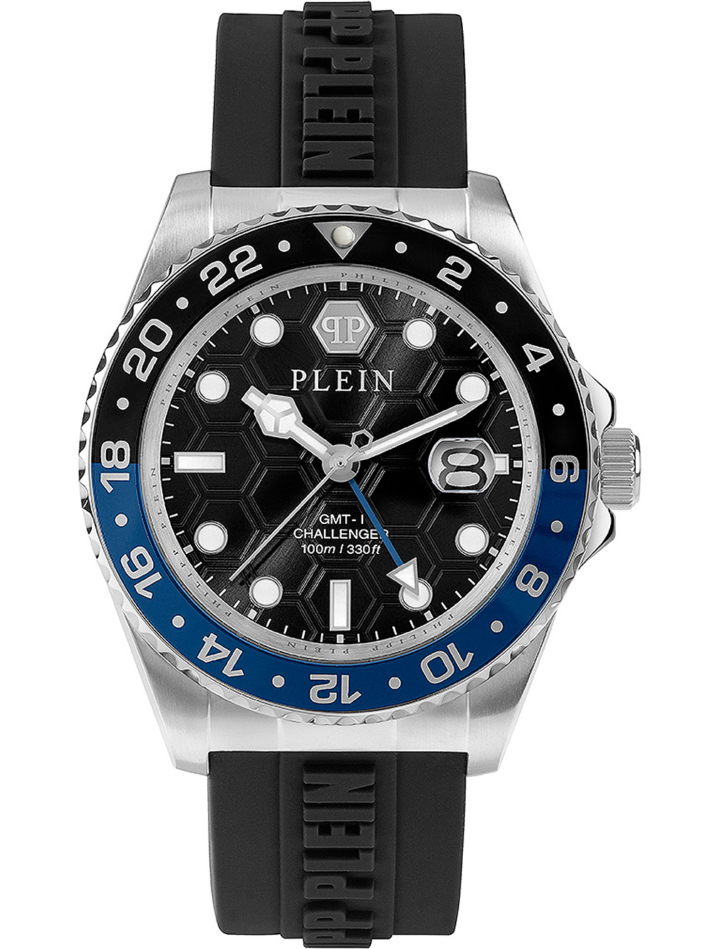 Pánské hodinky Philipp Plein PWYBA0123 Hyper $port GMT Mens Watch 44mm 10ATM
