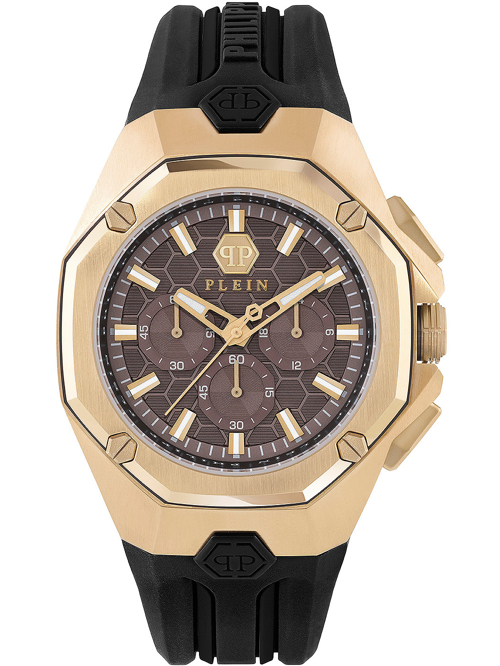 Pánské hodinky Philipp Plein PWTBA0423 Hyper $port Chronograph Mens Watch 45mm 5ATM